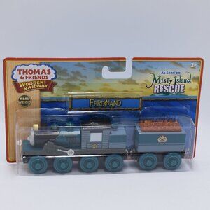 Ferdinand & Tender Misty Island Rescue Thomas & Friends Wooden Railway L. Curve